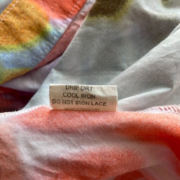 Mackenzie Mode Open Back Maxi Dress Multicolor Silk Cotton Sleeveless - Picture 7 of 8